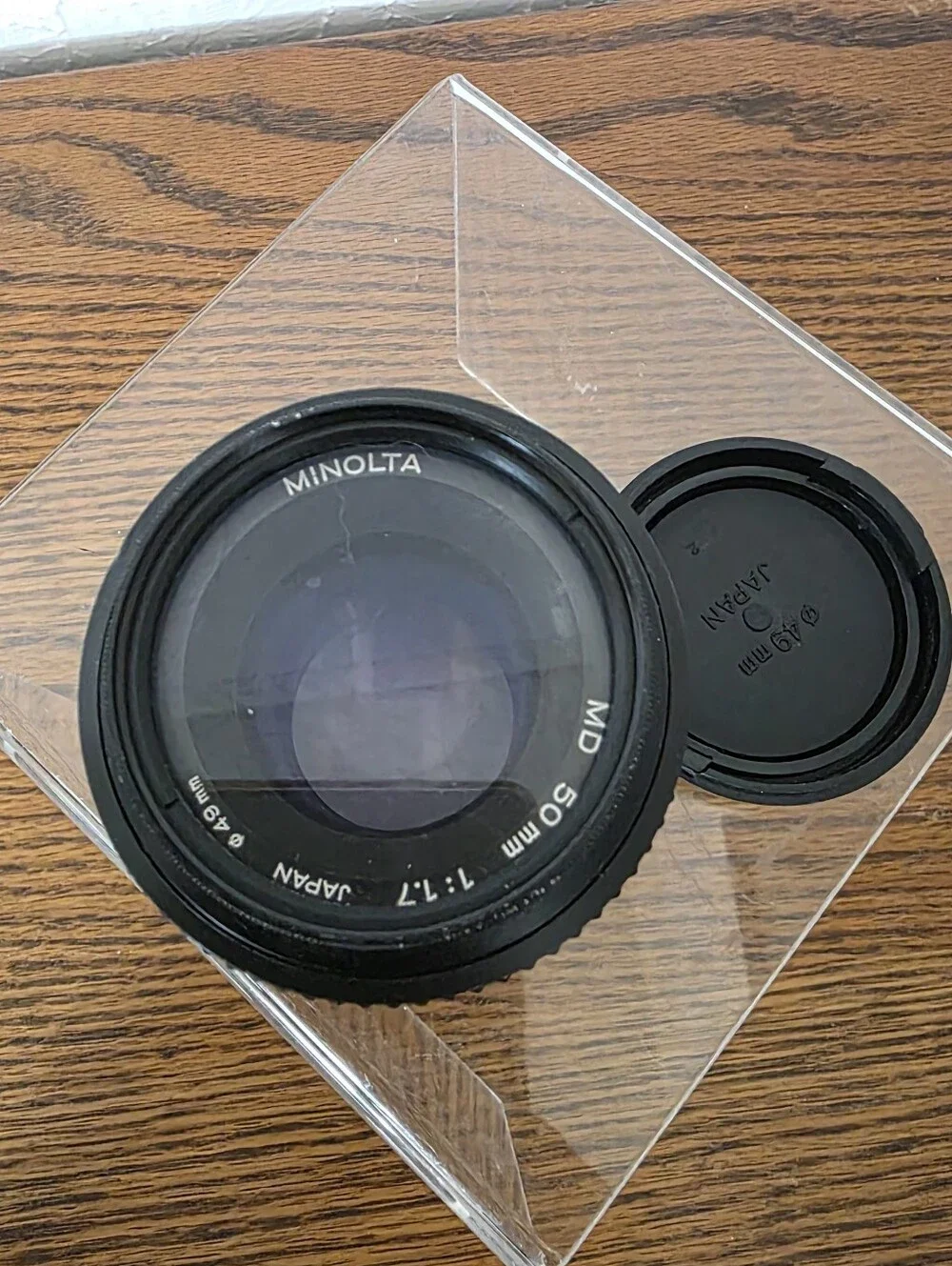 Vintage Minolta MD 50mm f/1.7 Manual Focus SLR Lens 49mm Japan 8484573 w/ Cap Fi